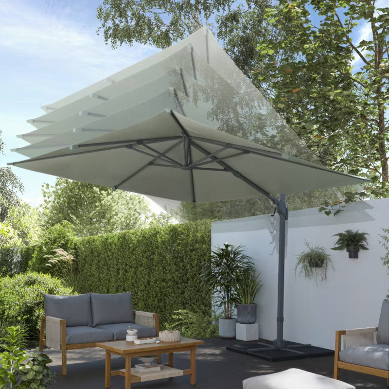 Haveparasol Corby 3x3 m Olivengrøn