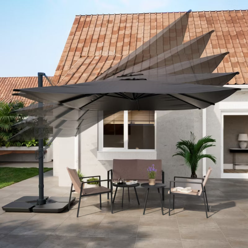 Haveparasol Corby 3x4 m Antracit