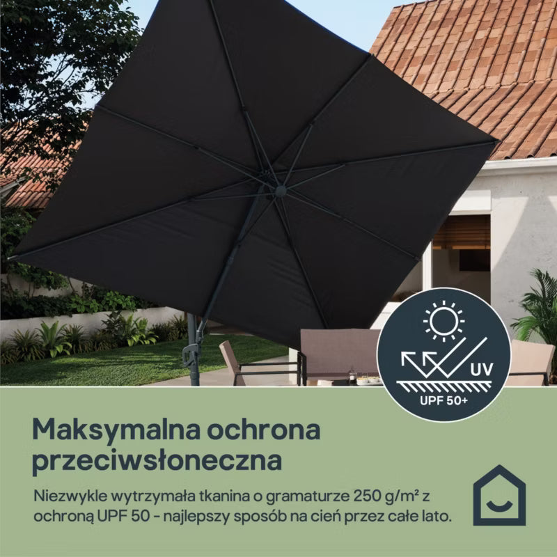 Haveparasol Corby 3x4 m Antracit