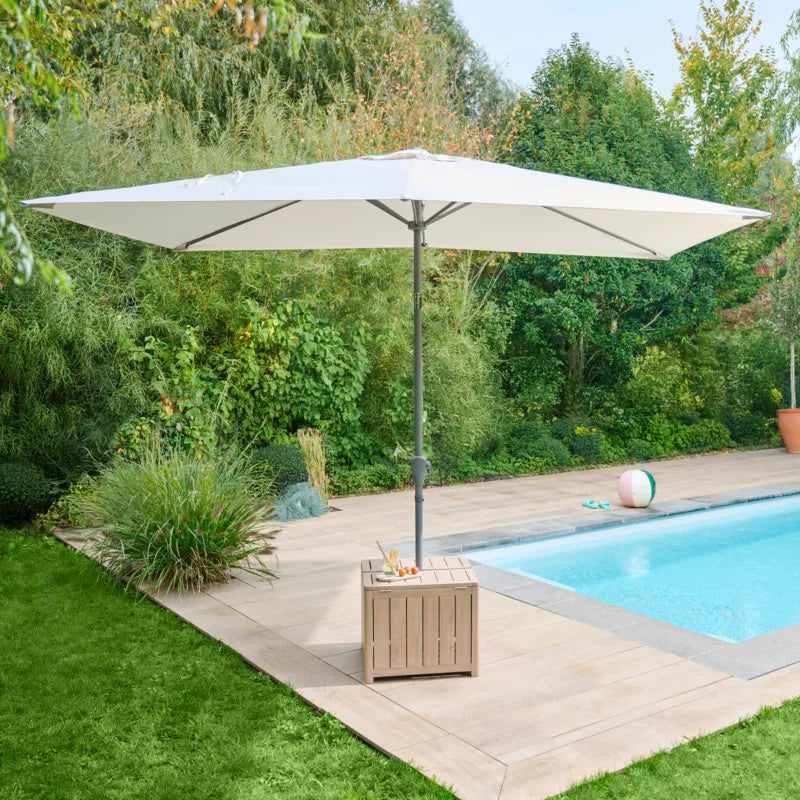 Haveparasol Kasane 2x3 m Lys Grå