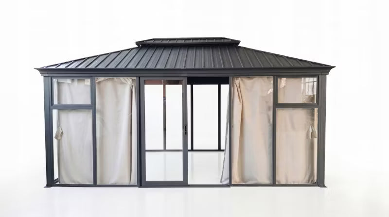 Havepavillon 360x500 cm Antracitgrå