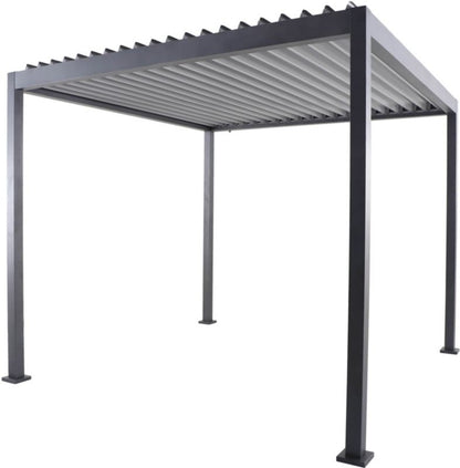 Havepavillon 3x3 m Aluminium Antracit