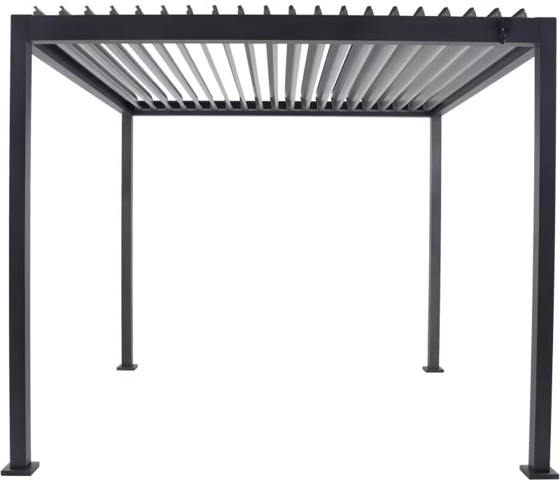 Havepavillon 3x3 m Aluminium Antracit