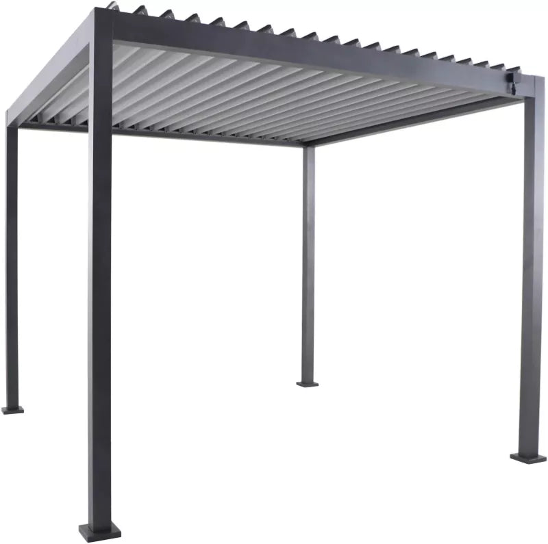 Havepavillon 3x3 m Aluminium Antracit