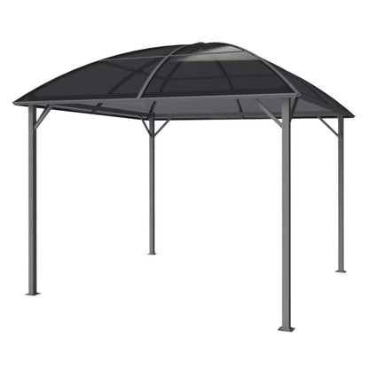 Havepavillon 3x3 m Grå med Gardiner
