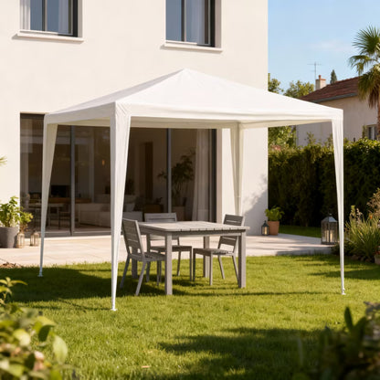 Havepavillon 3x3 m Hvid PE