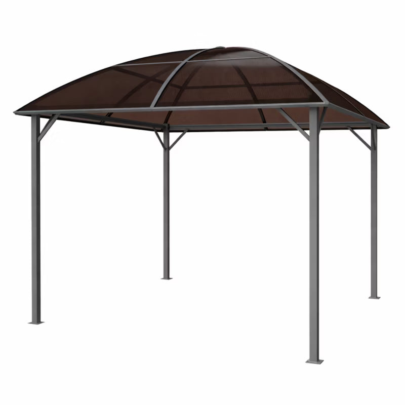 Havepavillon 3x3 m Brun med Buet Tag