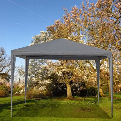 Havepavillon 3x3 m Grå med 4 Sider