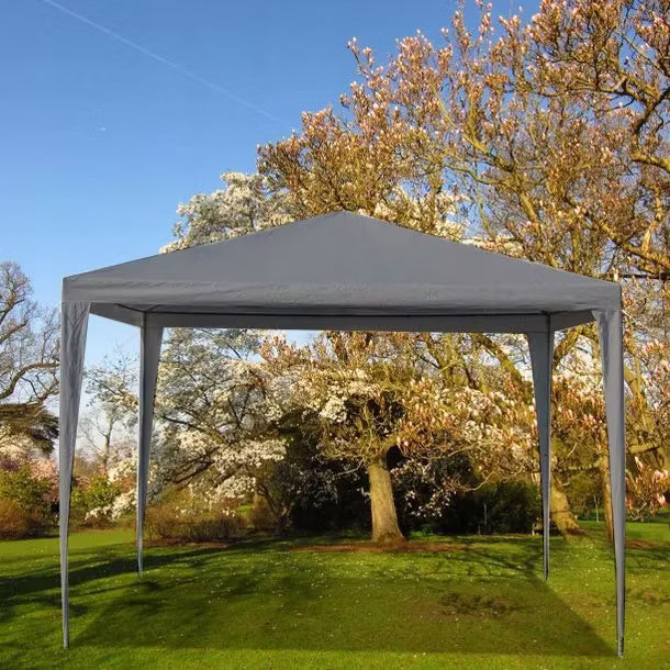 Havepavillon 3x3 m Grå med 4 Sider