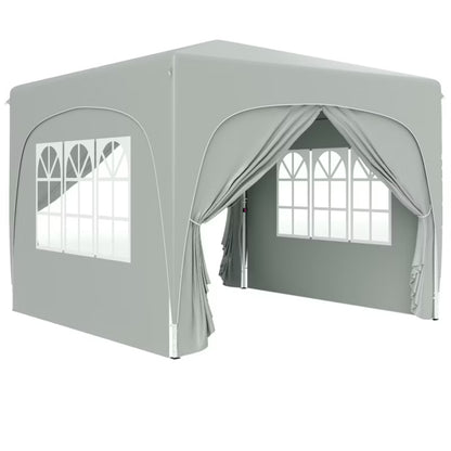 Havepavillon 3x3 m Pop-up Grå