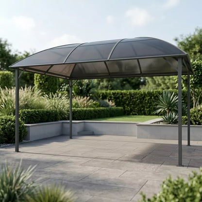 Havepavillon 3x4 m Brun med Buedag