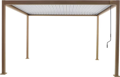 Havepavillon 3x4 m Træstruktur Aluminium