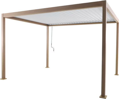 Havepavillon 3x4 m Træstruktur Aluminium