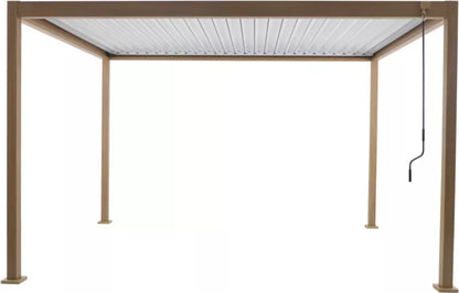 Havepavillon 3x4 m Træstruktur Aluminium