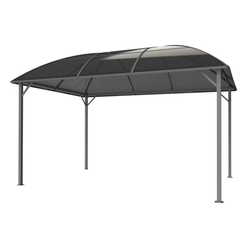 Havepavillon 3x4 m Grå med Buet Tag