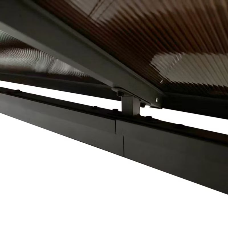 Havepavillon 3x6 m Brun Polycarbonattag