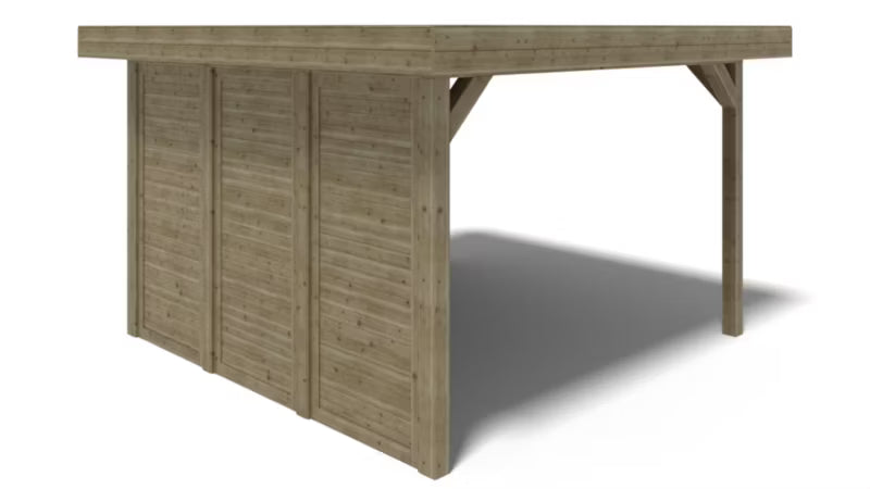 Havepavillon ALT132 404x404 cm Imprægneret Gran Grøn