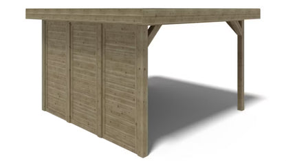 Havepavillon ALT132 404x404 cm Imprægneret Gran Grøn