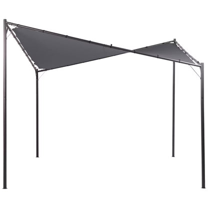 Havepavillon Aventine 300x300 cm Mørkegrå Stål