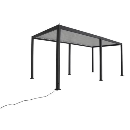Havepavillon Breva Automatisk LED 3x6 m Antracit