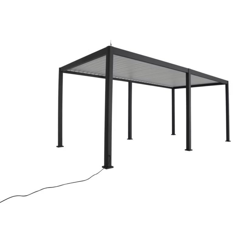 Havepavillon Breva Automatisk LED 3x6 m Antracit