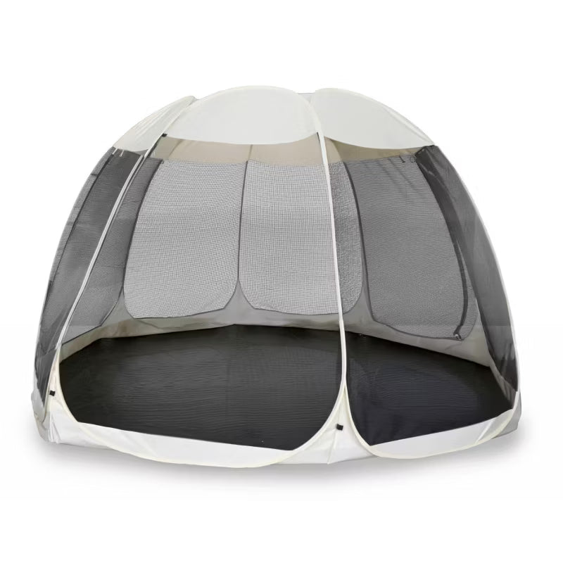 Havepavillon CAMA 395x395 cm Beige med Myggenet