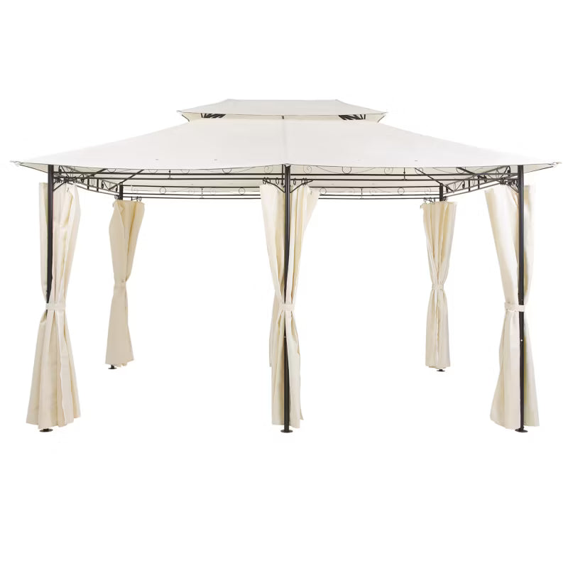 Havepavillon Colos 300x400 cm Beige Stål