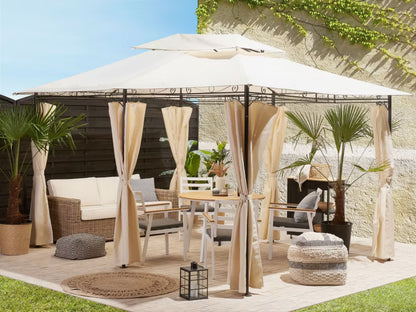 Havepavillon Colos 300x400 cm Beige Stål