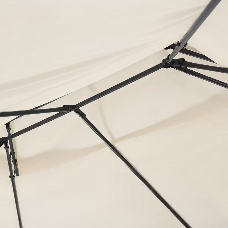 Havepavillon Colos 300x400 cm Beige Stål