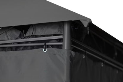 Havepavillon Cristina 3x4 m med LED-belysning Antracit