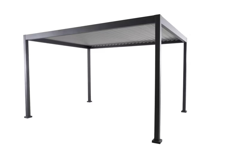 Havepavillon Evisa 3x4 m Mørkegrå Aluminium