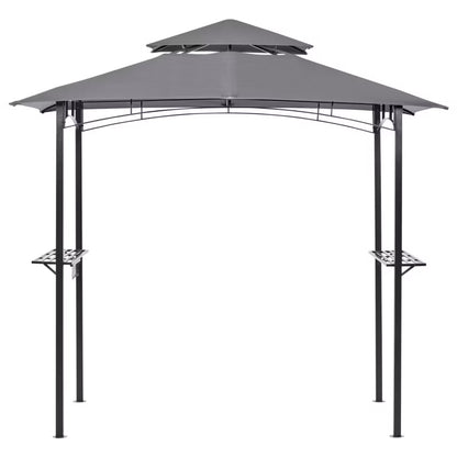 Havepavillon Naro 121x185 cm Grå Stål