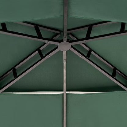 Havepavillon Naro 121x185 cm Mørkegrøn Stål