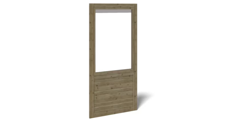 Havepavillon Panel med Vindue 101x217 cm Grøn Træ ALT16