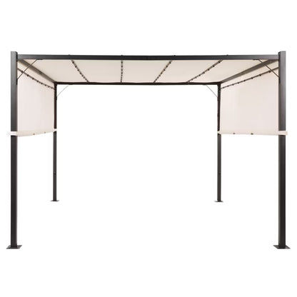 Havepavillon Parga 310x310 cm Beige Stål med LED