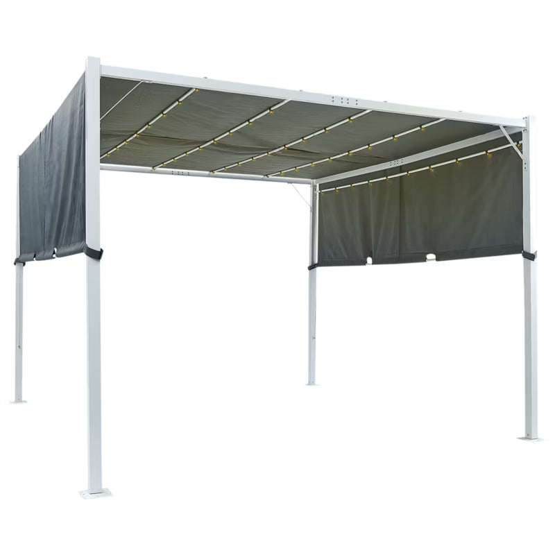 Havepavillon PARGA 310x310 cm med LED-Lys
