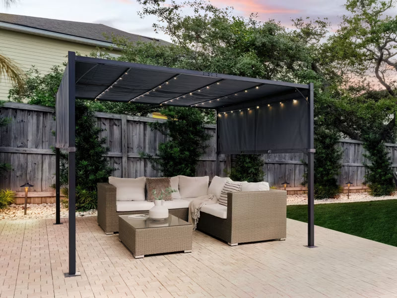Havepavillon Parga 310x310 cm med LED Lys