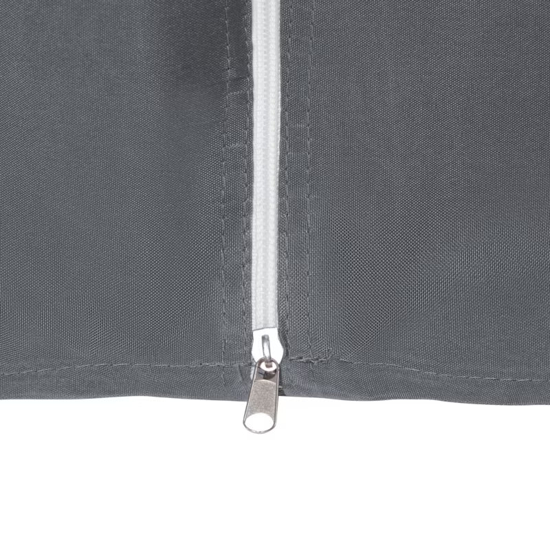 Havepavillon Portel 350x350 cm Grafitgrå Stål