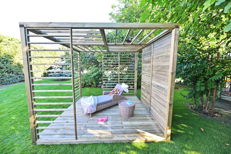 Havepavillon Rest 300x300 cm Fyrretræ