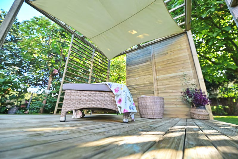 Havepavillon Rest 300x300 cm Fyrretræ