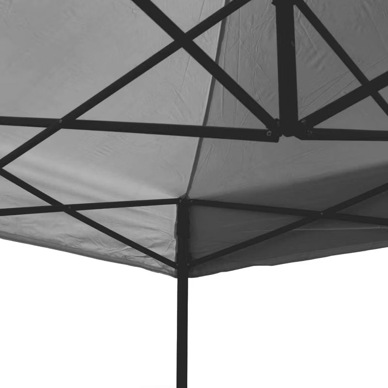 Havepavillon S1.1 3x3 m Rød med 1 Sidevæg