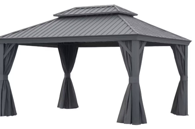 Havepavillon Sanya 3,65x4,85 m Grå
