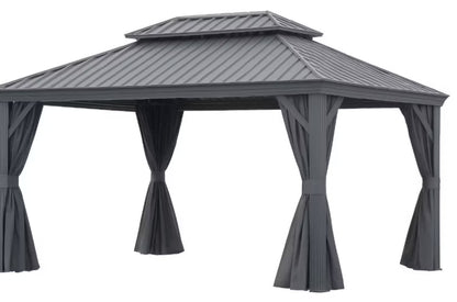 Havepavillon Sanya 3,65x4,85 m Grå