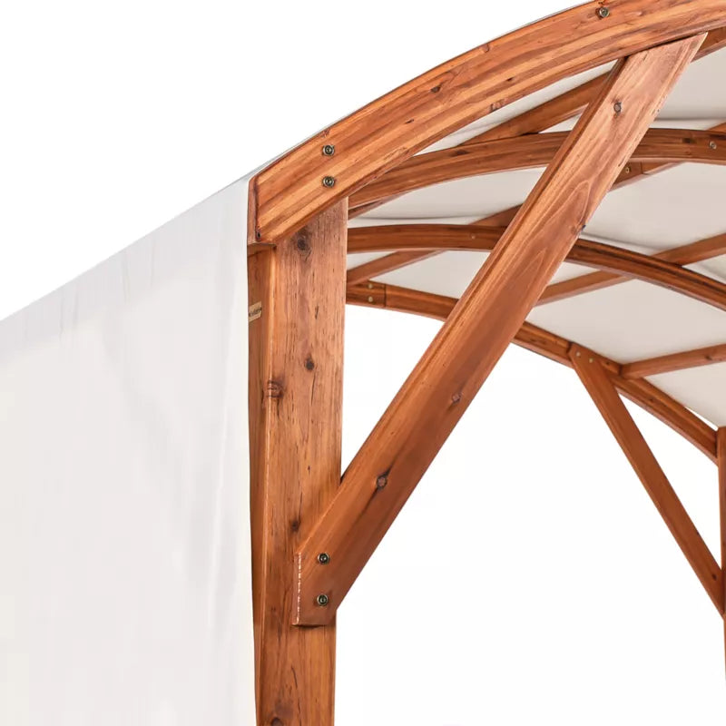 Havepavillon Scopello 303x300 cm Brun/Beige