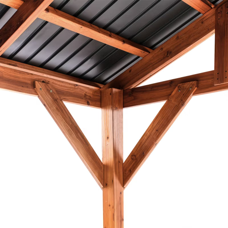 Havepavillon Secchia 296x350 cm Brun