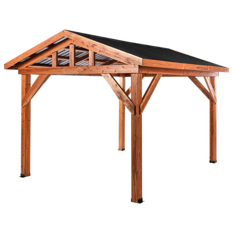 Havepavillon Secchia 296x350 cm Brun