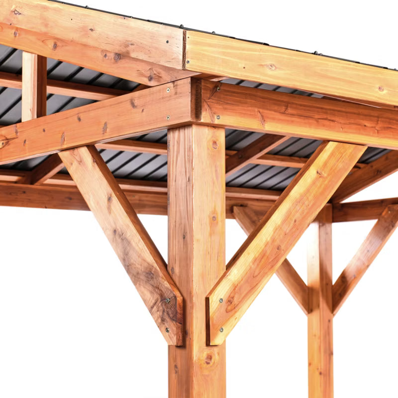Havepavillon Secchia 296x350 cm Brun