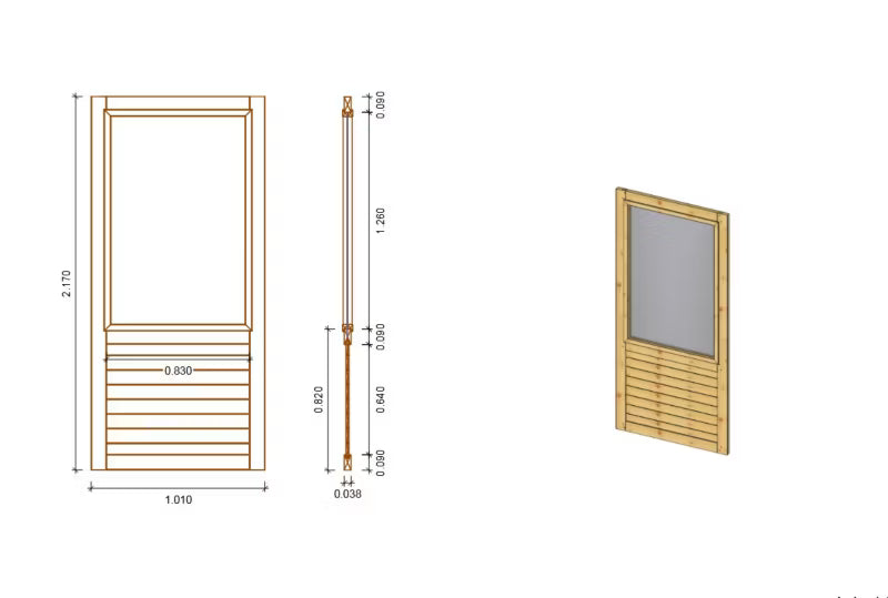 Havepavillon Træ 404x404 cm med Paneler Grøn