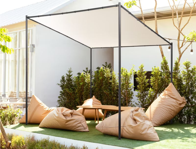 Havepavillon Vimino 282x294 cm Beige Stål