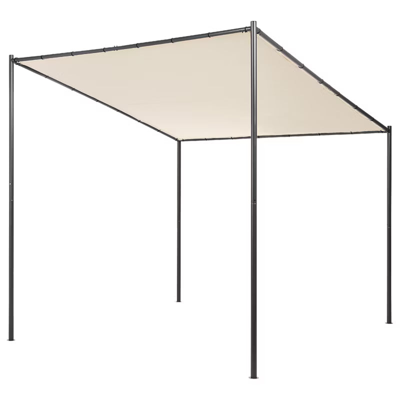 Havepavillon Vimino 282x294 cm Beige Stål